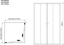 Grossman  Душевой уголок Solis GR-9090 – фотография-4